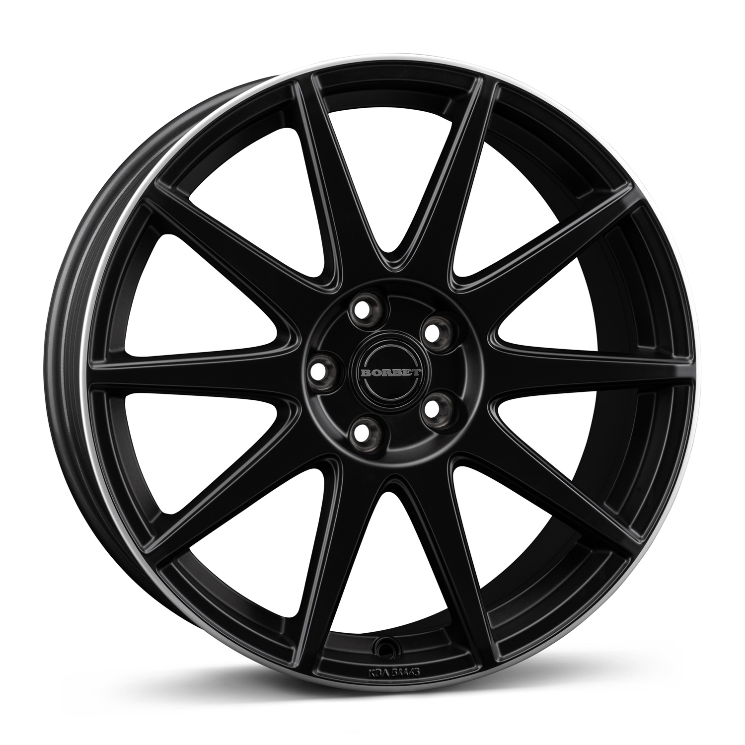 Kola Borbet GTX 8,0x19 ET40 5x114.3 19 Coul black matt rim silver