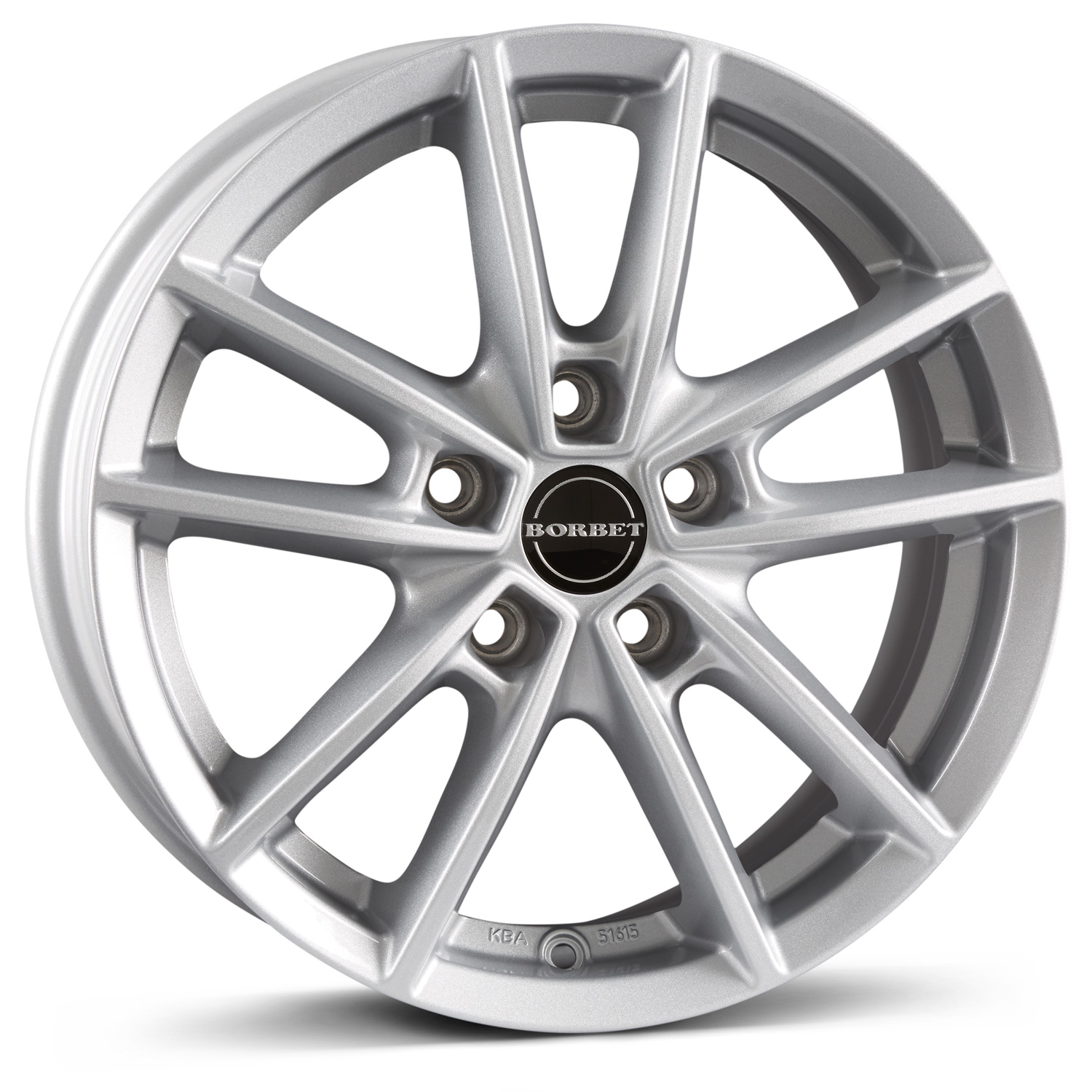 Kola Borbet W 6,0x15 ET45 5x100 15 Coul crystal silver